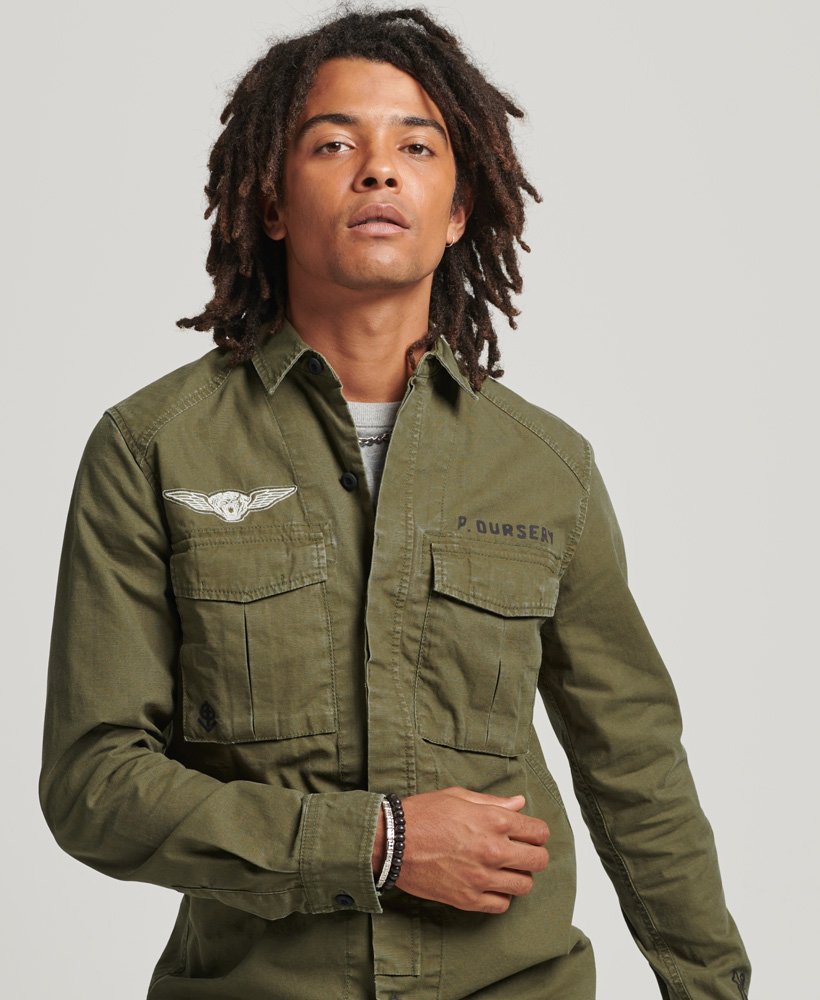 camisas militares hombre
