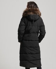 Lange Everest jas met imitatiebont