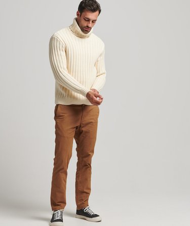 Merino Blend Roll Neck Jumper Image 5