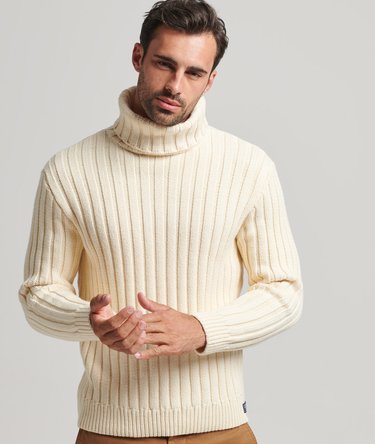 Merino Blend Roll Neck Jumper Image 1