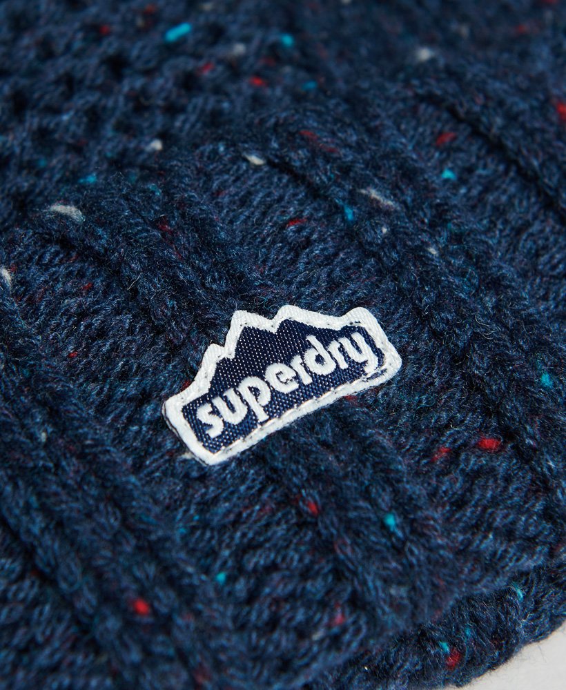 Superdry FAIRISLE - Berretto - black multi mix/nero