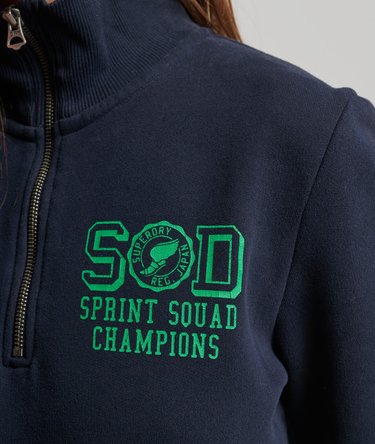 Sudadera de chándal oversize con media cremallera Track & Field Image 3
