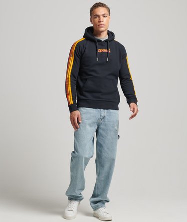 Cali Sleeve Stripe Core Logo Hoodie Image 5