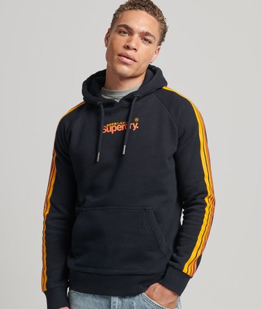 Cali Sleeve Stripe Core Logo Hoodie Image 1