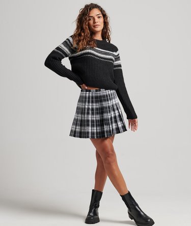 Brushed Stripe Crew Neck Jumper Image 5