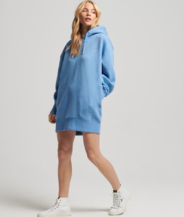 Organic Cotton Embroidered Logo Sweat Dress Image 3