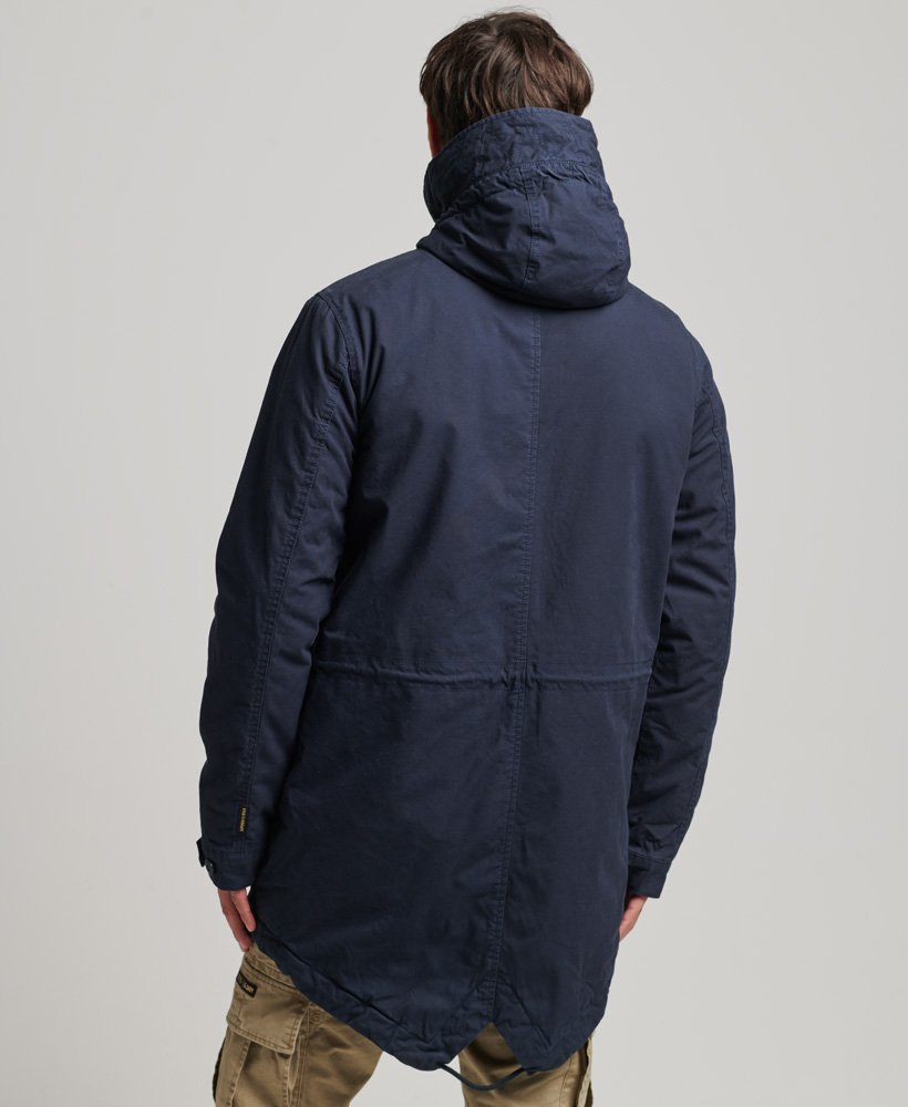 mens Military Fishtail Parka Jacket in Eclipse Navy | Superdry US