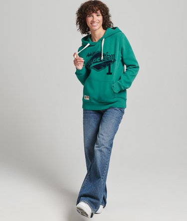 Script Style College Hoodie Image 5