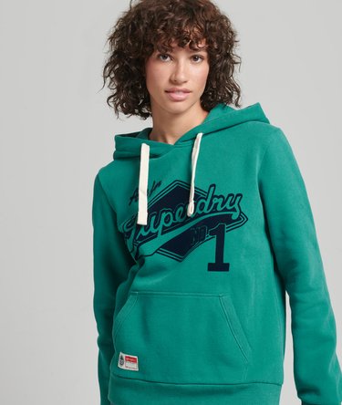 Script Style College Hoodie Image 1