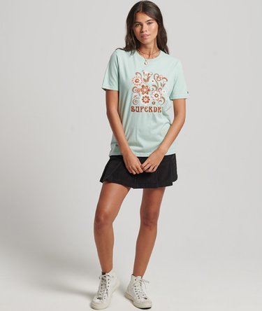 T-shirt &agrave; fleurs Brand Mark Image 4