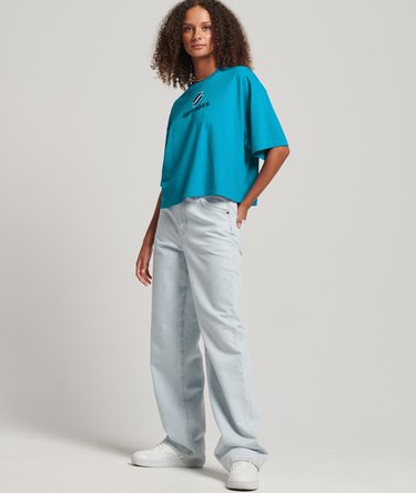 Camiseta de corte cuadrado Code Stacked Image 5