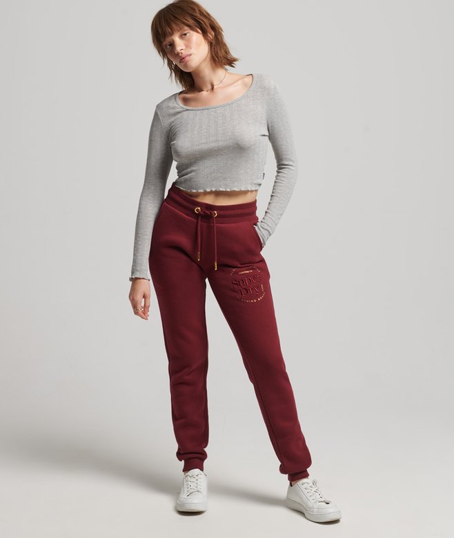 Dames Athletic Essentials Jersey Flare Joggers in athletic blue | NL