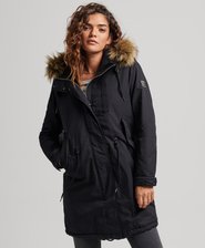 Parka Authentic Military wykończona sztucznym futrem