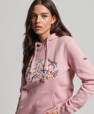 Floral Scripted Hoodie