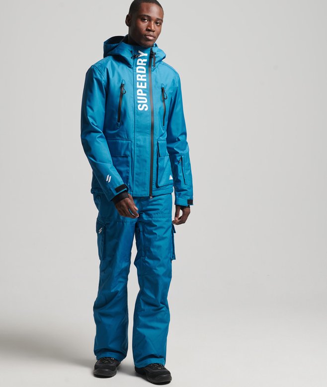 mens Ski Rescue Jacket in Twilight Blue Superdry CA-EN