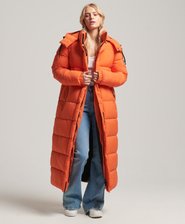 Lange Ripstop Steppjacke