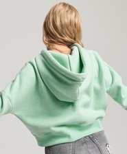 Vintage Logo Crop Hoodie