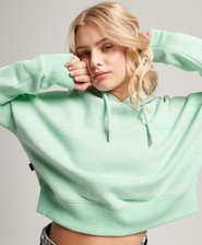 Vintage Logo Crop Hoodie