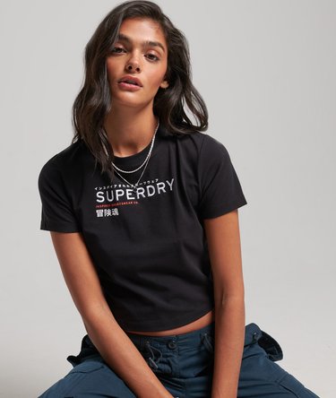 Code Graphic Embroidered Tiny T-Shirt Image 1