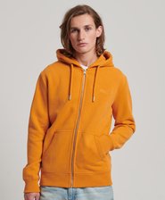 Vintage Logo Embroidered Zip Hoodie