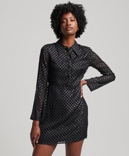 Robe-chemise courte imprimée