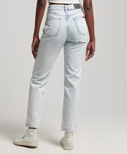 Organic Cotton High Rise Straight Jeans