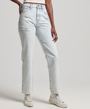 Organic Cotton High Rise Straight Jeans