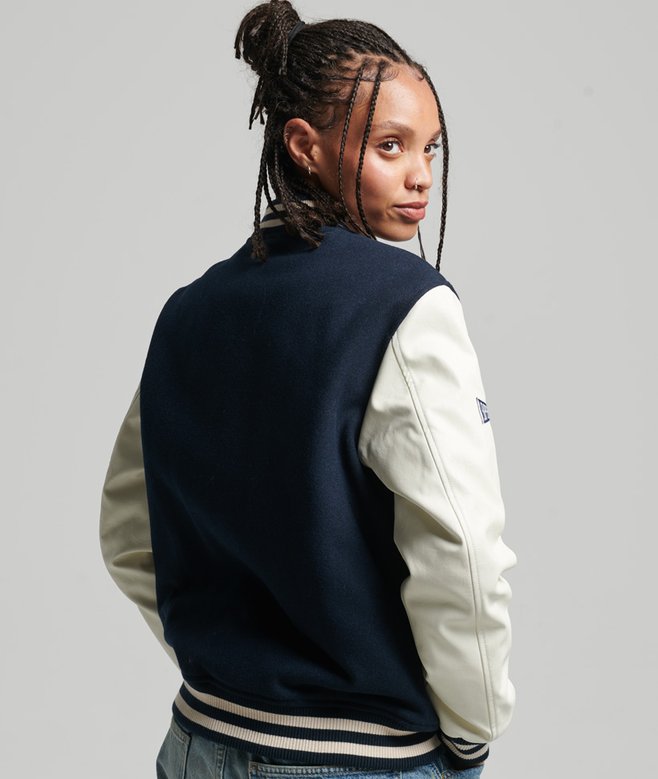 Giacca bomber College Varsityeclipse navy da Donna Superdry IT