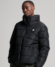 Non Hooded Sports Puffer Jacket