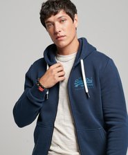 Vintage Logo Neon Zip Hoodie