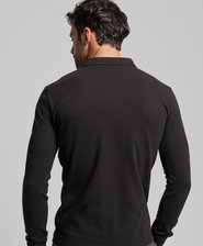 Long Sleeve Pique Polo Shirt