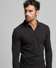 Long Sleeve Pique Polo Shirt