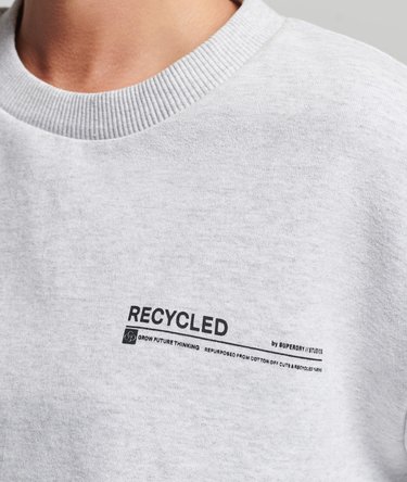 Recycled Micro Top Crew Sweatshirt Image 3