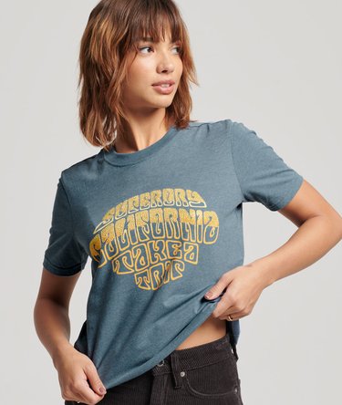 Vintage T-shirt met versiering Image 1