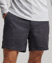 Pantalones cortos de lino sobreteñidos