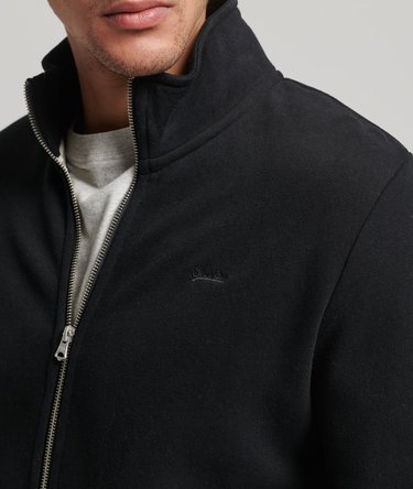 Vintage Logo Embroidered Zip Track Top Image 2