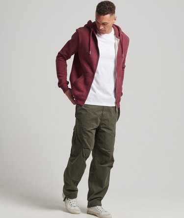 Vintage Logo Embroidered Zip Hoodie Image 5