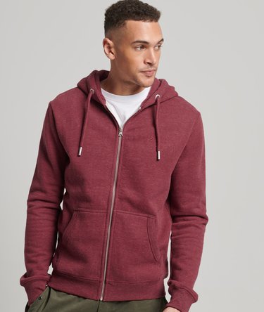 Vintage Logo Embroidered Zip Hoodie Image 1