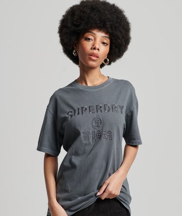 T-shirt ample Code Logo Garment Dye Image 1