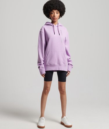 Sudadera suelta con capucha Code Linear Image 6