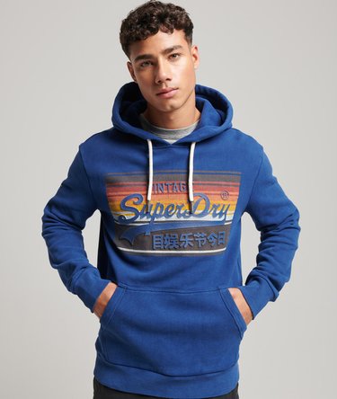 Felpa con cappuccio Cali Vintage Logosupermarine navy da Uomo