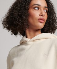 Kurzes Hoodie im Washed-Look