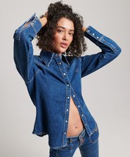 Organic Cotton Denim Western Shirt