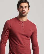 Vintage Logo Embroidered Half Button Top