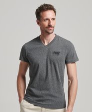 Organic Cotton Essential Logo V Neck T-Shirt