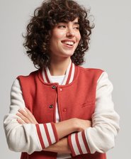 Bomber en jersey Vintage Logo