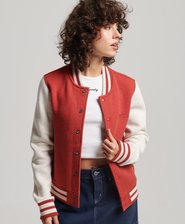 Bomber en jersey Vintage Logo