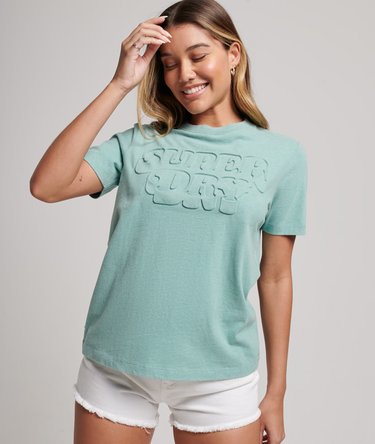 Organic Cotton Vintage Cooper Embossed T-Shirt Image 1