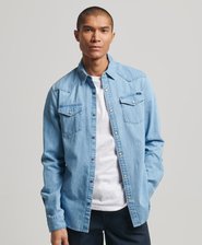 Washed Western blouse