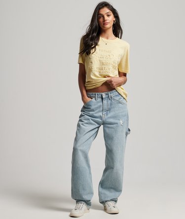 Vintage Logo Embossed T-Shirt Image 4